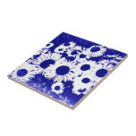 New England Wild Aster Ceramic Tile