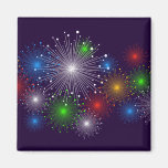 New Fireworks Cute Girly Vector Magnets
