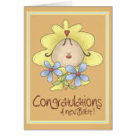 New Flower Baby Greeting Cards
