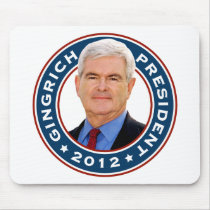 New Gingrich Conservative for President mousepads by AmericanElephant New Gingrich Conservative for President mousepads
