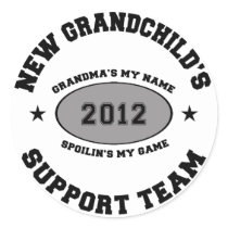 New Grandchild 2012 Round Stickers