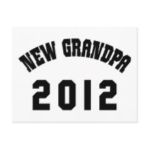 New Grandpa 2012 T-Shirts Gifts Cards Postcard