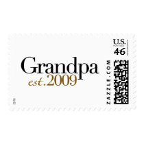 New Grandpa Est 2009 Postage Stamp