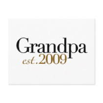 New Grandpa Est 2009 Postcards
