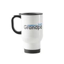 New Grandpa established 2012 mugs