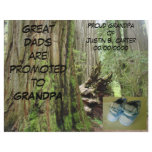 New Grandpa Grandbaby Announcement Birth Letterhead
