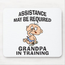 New Grandpa In Training Mouse Pad