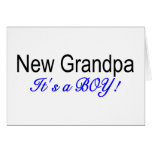 New Grandpa Its A Boy Card