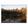 New Hampshire beaver pond in Autumn Card