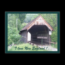 New Hampshire Covered Bridge Postcard postcards