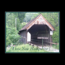 New Hampshire Covered Bridge Postcard postcards