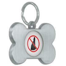 New Hampshire Cross Out Symbol Pet Tag