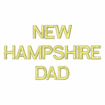 New Hampshire Dad embroidered shirts