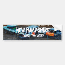 NEW HAMPSHIRE DEMOLITION DERBY Bumper Sticker