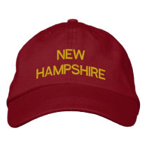 NEW HAMPSHIRE embroidered hats by ZuluFlight NEW HAMPSHIRE embroidered hats
