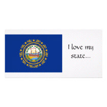 New Hampshire Flag photo cards