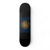 New Hampshire Flag Custom Skateboard