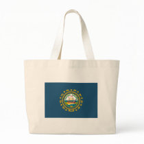 New Hampshire Flag Tote Bag