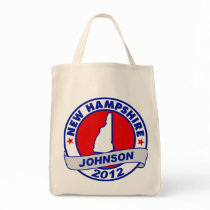 New Hampshire Gary Johnson Canvas Bags