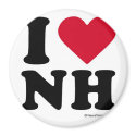 NEW HAMPSHIRE - "I LOVE NH" "I LOVE NEW HAMPSHIRE" magnets