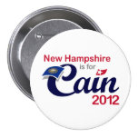 New Hampshire is for Cain! Button - Cain 2012