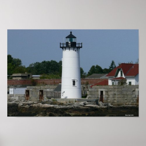 New Hampshire Lighthouse Poster zazzle_print