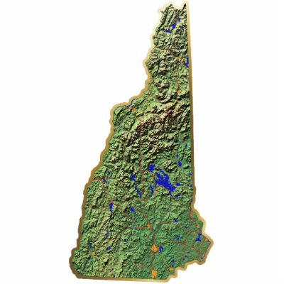 New Hampshire Map Keychain Cut maps of new hampshire. New Hampshire Map Keychain Cut