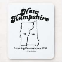 NEW HAMPSHIRE - "NEW HAMPSHIRE STATE MOTTO" T-shir mousepads