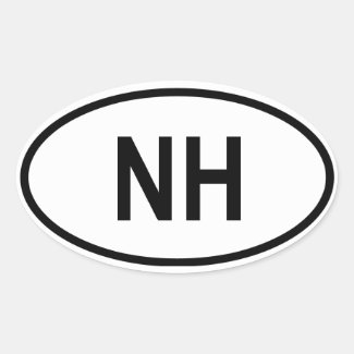 New Hampshire "NH" Sticker