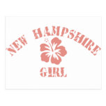 New Hampshire Pink Girl Postcard