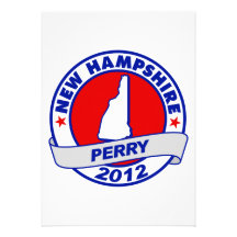 New Hampshire Rick Perry Personalized Invites