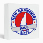 New Hampshire Ron Paul 3 Ring Binder