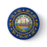 New Hampshire State Flag Buttons