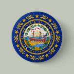New Hampshire State Flag Buttons