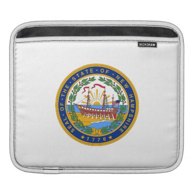 New Hampshire State Seal iPad Sleeves