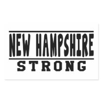 New Hampshire Strong Designs Rectangular Stickers