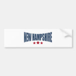 New Hampshire Three Stars Design Bumper Stickers