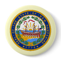 New Hampshire, USA buttons by bestflag New Hampshire, USA buttons