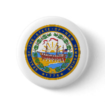 New Hampshire, USA buttons by bestflag New Hampshire, USA buttons