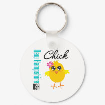 New Hampshire USA Chick keychains