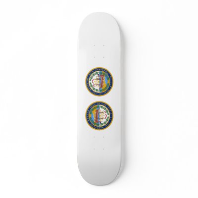 New Hampshire, USA Skateboard by bestflag