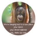 New Hang Out address label sticker