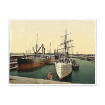 New Harbor and the Lighthouse, Bremerhafen, Hanove Post Cards