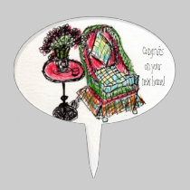 New Home Cake Topper cake picks