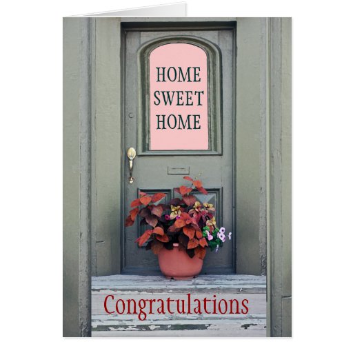 New Home Congratulations Greeting Card Zazzle