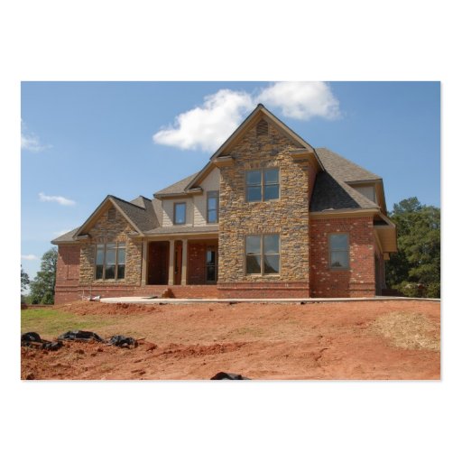 New Home Construction Business Card (front side)