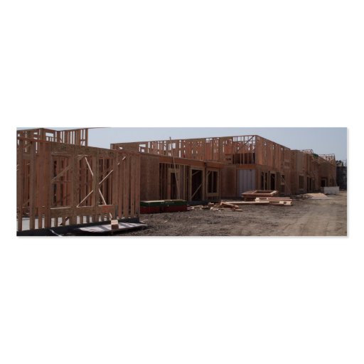New Home Construction Business Card Templates (front side)