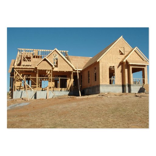 new  home construction business card templates (front side)