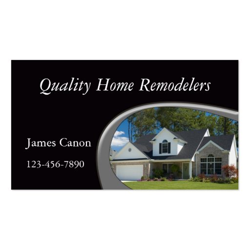 New Home Construction Business Cards (front side)