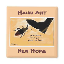 NEW HOME HAIKU ART MAGNET by Reflekshins NEW HOME HAIKU ART MAGNET